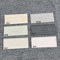 Dalles antidérapantes en porcelaine pleine masse pour nez de marche intérieur (épaisseur 6mm/10mm, absorption d'eau <0,5%) pour escaliers d'évacuation