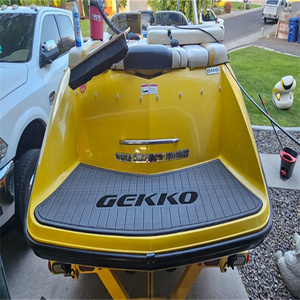 Plateforme de bain et tapis de cockpit pour bateau 2017 <span class=keywords><strong>Gekko</strong></span> 6.7 en mousse EVA imitation teck, style SeaDek MarineMat Gatorstep, auto-adhésif - Product Image 5