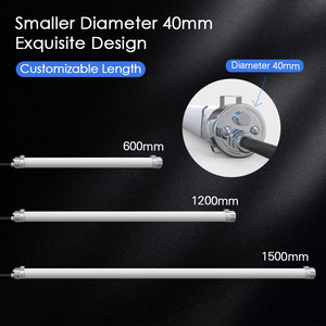 ไฟ LED แบบหลอด ทนต่อการกัดกร่อน IP69K IP67 IK10 ฝาครอบคอมพิวเตอร์ เซ็นเซอร์ตรวจจับความเคลื่อนไหว, 130 มม./วัตต์, 4-fo - Product Image 6