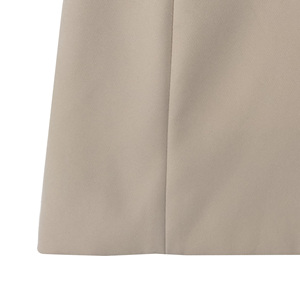 2025 Blazer caqui a medida <span class=keywords><strong>para</strong></span> mujer, ropa de trabajo de oficina sostenible ODM personalizada, Chaqueta de traje Formal de negocios de trabajo moderno <span class=keywords><strong>para</strong></span> mujer - Product Image 4