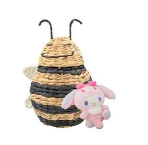 Cesta de Almacenamiento con Forma de Abeja de Jacinto de Agua, con Tapa, para la Habitación del Bebé, Decoración Rústica para Guardería, Regalos para tu Hijo - Product Image 1