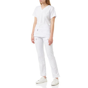 Set di Scrub a maniche corte design uniforme ospedaliera infermiera <span class=keywords><strong>per</strong></span> il personale medico che lavora in farmacia uniformi infermieristiche - Product Image 5