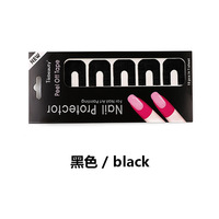 Venta caliente Manicura en forma de U Cubierta de dedo Herramienta de uñas Pegatinas Anti-desbordamiento Esmalte Peel Off Tape Protector de uñas Pegatinas Herramienta