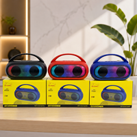 Kompakter RGB Party-Lautsprecher BT 5.3 8W Tragbares Audio-Gerät mit USB TF FM Tragegriff für Outdoor-Reisen Großhandel OEM ODM