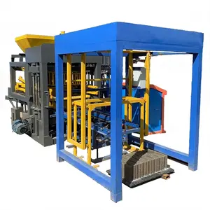 Máquina para fazer blocos de concreto de cimento e tijolos coloridos totalmente automática QT4-18 Pavimentadora Máquina para fazer tijolos hidráulicos na Jamaica