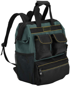 Good Quality Durable Canvas Oxford Electrician <b>Tool</b> Bag Heavy Duty <b>Tool</b> Bag <b>Backpack</b> Organizer for Electrician - Product Image 1