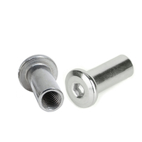 Écrou à six pans creux à tête plate en acier inoxydable galvanisé M2-M12, acier allié, grade 10.9