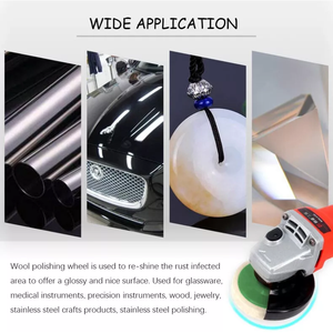 Stock local aux États-Unis, 10 disques de polissage en laine de 4 pouces, roues de finition en mousse diamantée, tampons de polissage 100 mm, polissage de pierre pour voiture, pour le marbre - Product Image 6