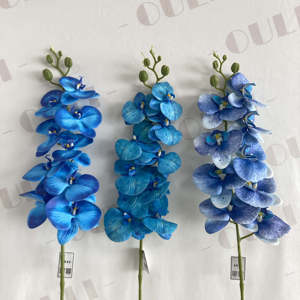 J-04303 bonne qualité 9 têtes longueur totale 90CM Real Touch fleurs Real Touch orchidées pour la décoration de la maison - Product Image 3