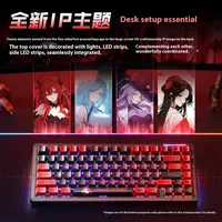 Clavier mécanique LINGBAO K75 PRO Anime IP, disposition 75%, USB, 24G, Gasket, FR4, HotSwap, 10000mAh, RGB, clavier de jeu
