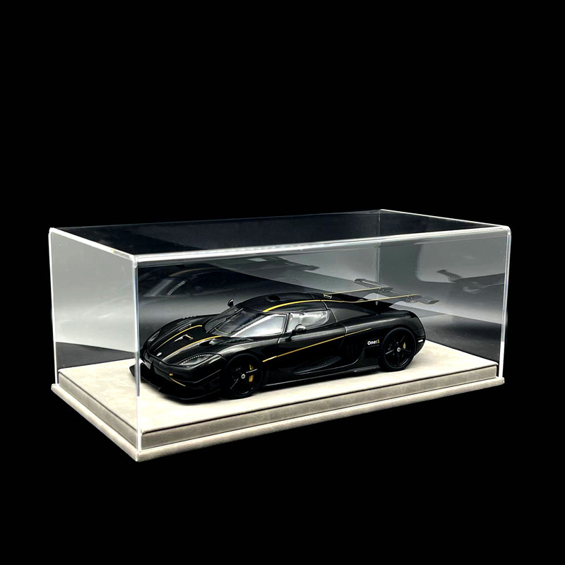 Vitrine Acrylique Transparente MINGZHE – 8 Compartiments – Pour Modèles De Voitures – Empilable Et Anti-poussière – 19,5 X 4,4 X 17 Cm