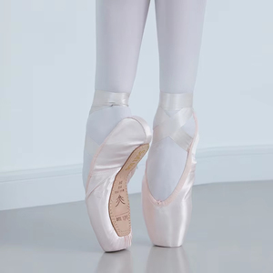 Zapatos <span class=keywords><strong>de</strong></span> Ballet Franceses <span class=keywords><strong>para</strong></span> Mujer, Tipo Princesa, con Suela <span class=keywords><strong>de</strong></span> Cuero y Satén, Zapatos <span class=keywords><strong>de</strong></span> <span class=keywords><strong>Danza</strong></span> con <span class=keywords><strong>Punta</strong></span> Dura - Product Image 1