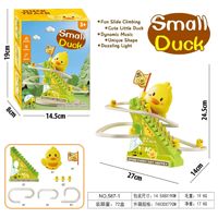 Yuglow Jouet Électrique pour Enfants : Circuit d'Escalade avec Lapin, Dinosaure, Canard – Jouet Éducatif en Forme d'Animaux de Dessin Animé – Coffret Cadeau pour Enfants