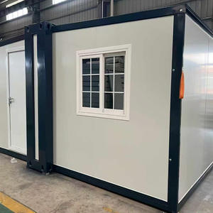 Conteneur modulaire pliable de 20 pieds en panneaux sandwich respirants, extensible, pour chambre moderne, salon extérieur, salle de sport, atelier, hall - Product Image 2