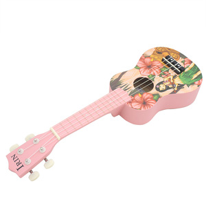 21 Inch <span class=keywords><strong>Ukulele</strong></span> Hawaii Guitar Màu Hồng Cô Gái Mini Guitarra <span class=keywords><strong>Ukulele</strong></span> 4 Dây <span class=keywords><strong>Ukulele</strong></span> Với Tuner Dây Đeo Capo Guitar Phụ Kiện - Product Image 4