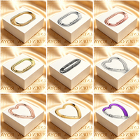 Nouveau Collier et Bracelet en Argent 925 Série ME avec Fermoir à Ressort en Forme de Cœur, Breloque DIY, Bijoux de Luxe de Haute Qualité en Gros