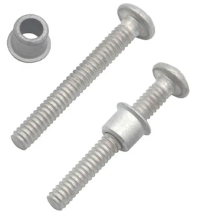 สกรูหัวแบนสแตนเลส 304 แบบวงแหวน Huck-Rivet Lockbolts ขนาด 1/4*1/4 นิ้ว พร้อมดีไซน์วงกลม - Product Image 2