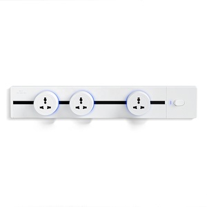 Kitchen Movable Rail Track <strong>Socket</strong> for Wall UK US AU EU UN 220V 250V <strong>Plug</strong> Power Outlet Strip Wall <strong>Sockets</strong> for Table <strong>Desk</strong> 1 m - Product Image 1