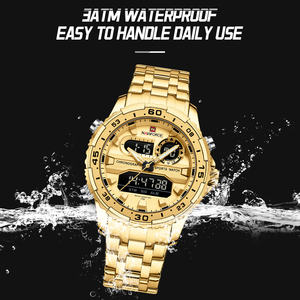 Reloj de Pulsera NAVIFORCE 9234 <span class=keywords><strong>GGG</strong></span> con Esfera Grande, Correa de Acero Inoxidable, Cuarzo, Original para Hombre, LCD Digital - Product Image 5