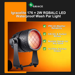 Igracelite 352W RGBALC 6en1, Foco Par LED para Audiencia, Resistente al Agua, Conectable, Matriz LED, Iluminación <span class=keywords><strong>de</strong></span> Escenario - Product Image 1