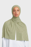 Foulard Châle Personnalisé en Jersey Premium, Hijab Merrachi Respirant avec Strass, Bandeau pour Femme Extensible – Vente en Gros