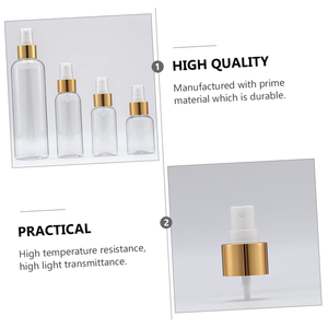 Bouteilles de parfum en plastique rondes pour enfants, couleur blanche brillante - Product Image 2