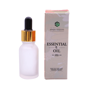 Custom Luxury 50ml 30ml 10ml <strong>Essential</strong> Oil Perfume Recyclable Square Cosmetic Kraft Paper Box Packaging with Embossing - Product Image 3