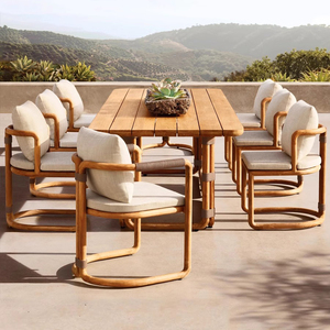 Muebles modernos de exterior para jardín, <span class=keywords><strong>sillas</strong></span> de ratán con cuerda de aluminio tejido para exteriores, comedor y jardín - Product Image 5
