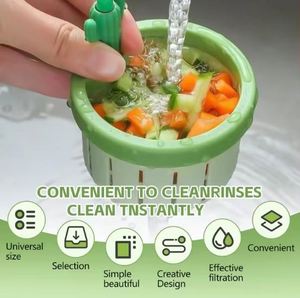 Nouveau 2026 Égouttoir d'évier multifonctionnel en forme de cactus avec panier à vidange automatique à pression pour usage domestique - Product Image 3