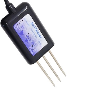 RS485 giám sát trực tuyến Màn hình đọc không thấm nước 4 trong 1 độ ẩm đất và nhiệt độ và EC và độ mặn cảm biến datalogger - Product Image 3