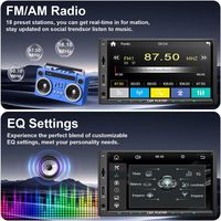 Autoradio Plug&Play sans fil avec Apple CarPlay, Android Auto, GPS, lecteur MP3, USB pour Versa Rogue Cube Juke 2007-2013