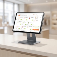Tablette tactile Android 14 Micropos 12 pouces, système de point de vente avec support rotatif