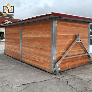 溶融亜鉛めっき鋼構造 3x6m 屋根付き屋外用高級馬小屋 パドック用ホースシェルター 馬術用品 - Product Image 6