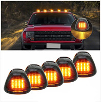 Amber LED kabin çatı üst park lambası meclisi siyah duman Lens işaretleyici koşu lambaları uyumlu kamyonet Ford F150