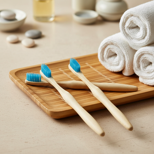 Cepillo de Dientes de Bambú con Cerdas Suaves de Primera Calidad, Cepillo de Dientes de Bambú de Marca Privada para <span class=keywords><strong>Hotel</strong></span> y Spa - Product Image 1
