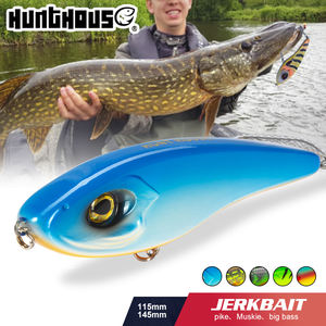 Hunthouse 115mm/32g 145mm/55g Salzwasser Harter Kunstköder Jerkbait Schwimmköder Langsam Sinkender VIB Pencil-Köder - Product Image 1