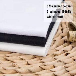 En gros, Tissu jersey simple peigné 40S, teint uni, respirant, extensible, 140 g/m², 100% Coton, pour vêtements de sport, Taille M - Product Image 3