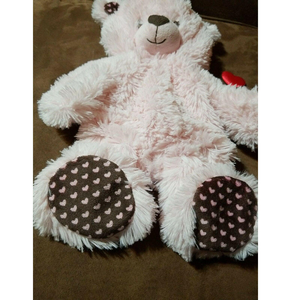 1364 Peluche <span class=keywords><strong>Ours</strong></span> en Polaire Personnalisable <span class=keywords><strong>avec</strong></span> Cœurs Rose Clair et Marron, Housse OEM DIY pour <span class=keywords><strong>Ours</strong></span> en Peluche, Jouet en Gros Non Rembourré pour Petite Amie - Product Image 6