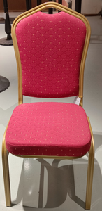 Traditional Red Fabric <b>Dining</b> <b>Chair</b> With Metal Frame Comfortable Seating restaurant <b>chairs</b> factory direct - Product Image 4