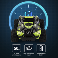 Flytec Y21 Grand camion monstre RC, voiture de course à grande vitesse avec drift, lumières LED, prêt à l'emploi, portée de contrôle de 50 m, 4 canaux, échelle 1:20