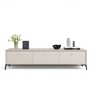 יחידת טלוויזיה מודרנית רב תכליתית, ארון צף מפלדה/מתכת לבית, מלון, חדר שינה, סלון, סט רהיטים - Product Image 3