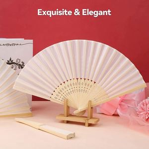 Custom Wedding Hand Fan Durable Plastic 200+ Color Options, Quick Customization - Product Image 5