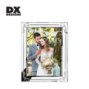 DX thiết kế bạc hình ảnh khung Tinh thể thủy tinh Khung ảnh 4x6 5x7 6x8 inch A4 kính trong suốt khung ảnh cho Đảng sử dụng - Product Image 4