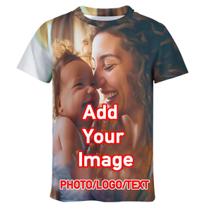 T-shirt personnalisé imprimé en 3D, col rond, manches courtes, pour hommes et femmes - Product Image 1