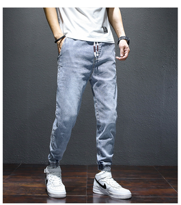 Pantaloni da Jogger a vita alta Casual da <span class=keywords><strong>uomo</strong></span> M-5XL taglie forti primavera <span class=keywords><strong>Jeans</strong></span> - Product Image 6