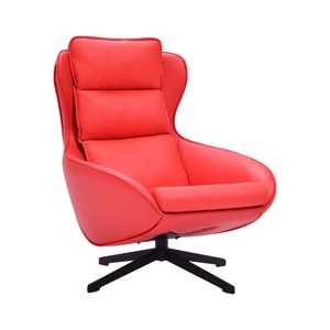 Nordic Lounge Armchair Leather Art Discussion Living Room Fabric <b>Sofa</b> Chair Designer Leather Leisu <b>Office</b> Chair - Product Image 4