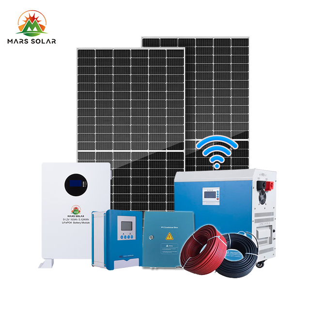 Solar Panel Power System Kit 50Kw 80Kw 100Kw 200Kw Solar Energy Battery Storage Systems Complete Hybrid Set