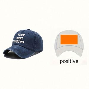 Custom Embroidered Vintage Cotton Baseball Cap Sporty Dobby Terry Fabric for <b>Holiday</b> Events and Christmas Gift with White Text - Product Image 4