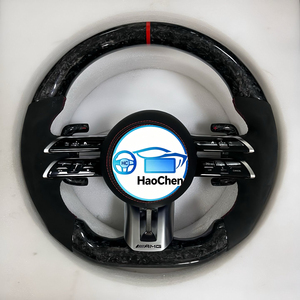 Ensemble complet de volant pour <span class=keywords><strong>Mercedes</strong></span> Benz W213 E200 <span class=keywords><strong>E220d</strong></span> E350, style <span class=keywords><strong>AMG</strong></span>, remplacement direct, aucun codage requis - Product Image 5