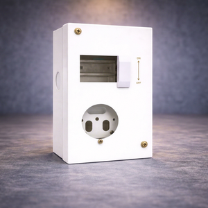 Distribution <b>Box</b> 120V 12A Indoor with Switch IP54 Rated Tamper-Resistant <b>Lock</b> MCB TPN Metal Enclosure - Product Image 1